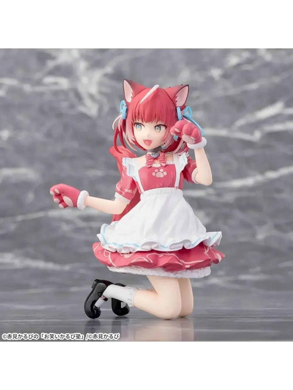 FuRyu Akami Karubi Tenitol Anime Figure VTuber Pink New Maid Outfit 120mm